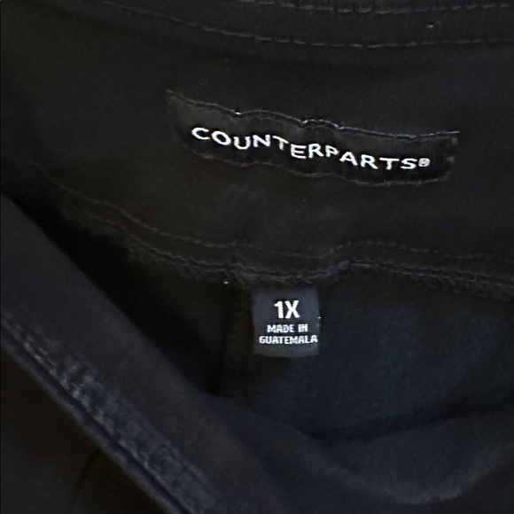 Counterparts Black Cropped Pants with Gold Buttons - Picture 3 of 6